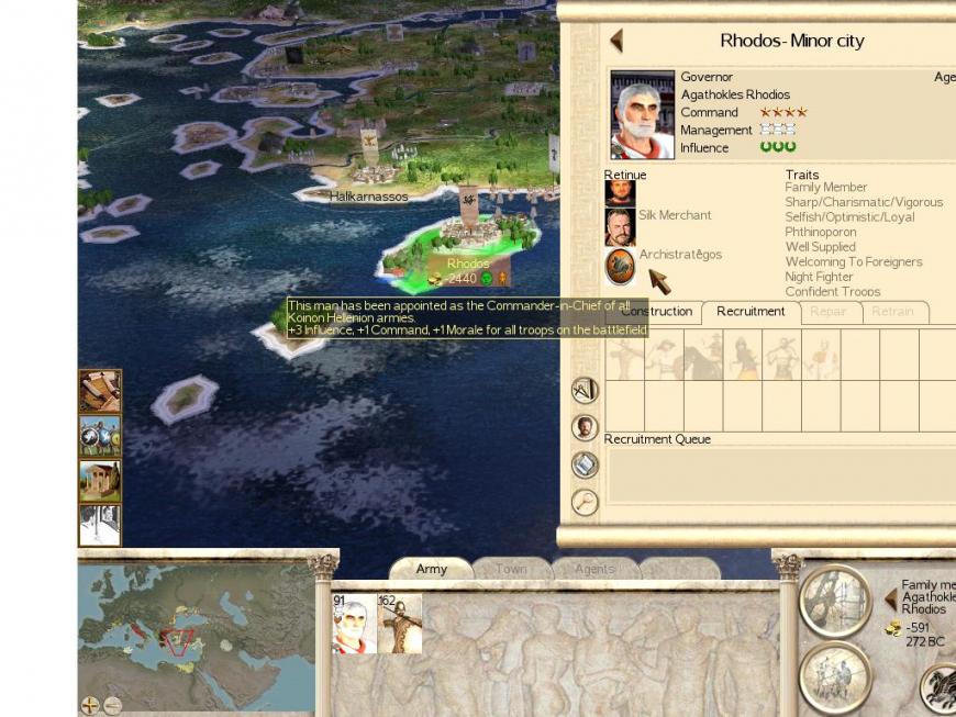Rome total war trait list